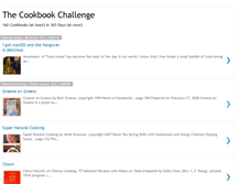 Tablet Screenshot of cookbookchallenge.blogspot.com