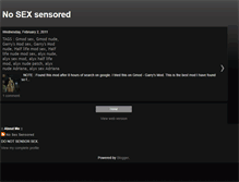Tablet Screenshot of nosexsesnsored.blogspot.com