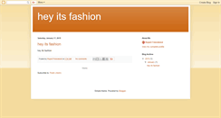 Desktop Screenshot of hey-itsfashion.blogspot.com