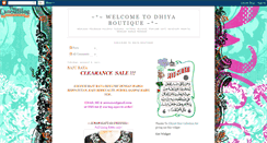 Desktop Screenshot of dhiyaboutique.blogspot.com