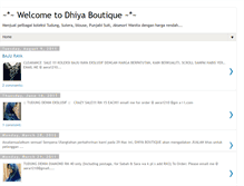 Tablet Screenshot of dhiyaboutique.blogspot.com