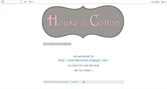 Desktop Screenshot of maisondecotton.blogspot.com