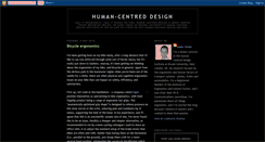 Desktop Screenshot of humancentreddesign.blogspot.com