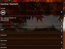 Tablet Screenshot of kawtharfountain.blogspot.com
