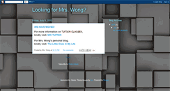 Desktop Screenshot of mrswongtuition.blogspot.com