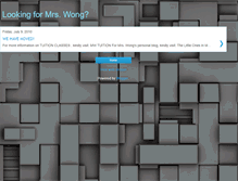 Tablet Screenshot of mrswongtuition.blogspot.com