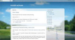 Desktop Screenshot of modal-echoes.blogspot.com