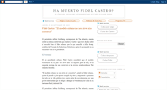Desktop Screenshot of muertedefidelcastronoticias.blogspot.com
