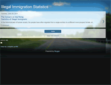 Tablet Screenshot of illegalimmigrationstatistics.blogspot.com