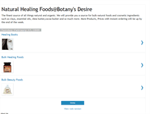 Tablet Screenshot of naturalhealingfoodsatbotanysdesire.blogspot.com