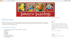 Desktop Screenshot of domesticdabblings.blogspot.com