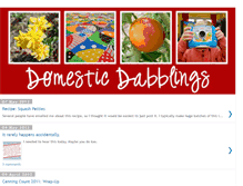Tablet Screenshot of domesticdabblings.blogspot.com