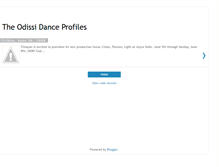 Tablet Screenshot of dancing-odissi.blogspot.com