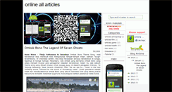 Desktop Screenshot of onlineallarticles.blogspot.com