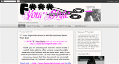 Desktop Screenshot of fyourstyle.blogspot.com