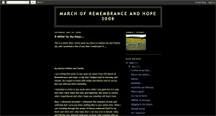 Desktop Screenshot of marchofremembranceandhope2008.blogspot.com