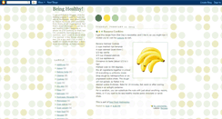 Desktop Screenshot of beinghealthywithme.blogspot.com