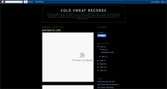 Desktop Screenshot of coldsweatrecords.blogspot.com