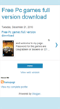 Mobile Screenshot of freepcgamesfullversion.blogspot.com