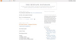 Desktop Screenshot of mixtapedatabase.blogspot.com