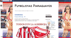 Desktop Screenshot of futbolistasparaguayos.blogspot.com
