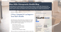 Desktop Screenshot of bluehillschiropractic.blogspot.com