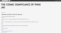 Desktop Screenshot of phnxjns.blogspot.com