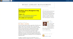 Desktop Screenshot of musiclibrarymanagement.blogspot.com