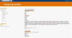 Desktop Screenshot of msnprogramlarm.blogspot.com