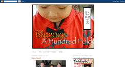 Desktop Screenshot of blessingsahundredfold.blogspot.com