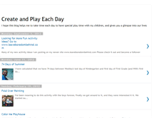 Tablet Screenshot of createandplayeachday.blogspot.com
