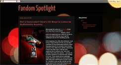 Desktop Screenshot of fandomspotlight.blogspot.com