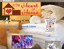 Tablet Screenshot of intheheartofhome.blogspot.com