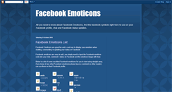 Desktop Screenshot of facebook-emoticons-fb.blogspot.com