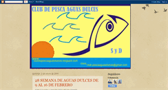 Desktop Screenshot of clubdepescaaguasdulces.blogspot.com