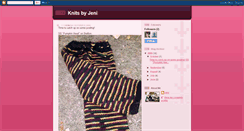 Desktop Screenshot of knitsbyjeni.blogspot.com