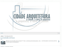 Tablet Screenshot of cidade-arquitetura.blogspot.com