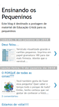 Mobile Screenshot of ensinandoospequeninos.blogspot.com