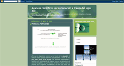 Desktop Screenshot of clonacionpremedico.blogspot.com