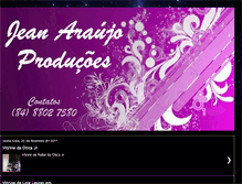 Tablet Screenshot of jeanaraujoproducoes.blogspot.com