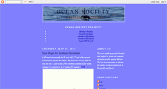 Desktop Screenshot of oceansociety.blogspot.com