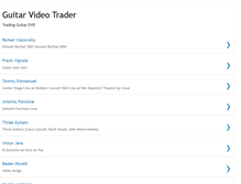 Tablet Screenshot of guitarvideotrader.blogspot.com