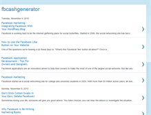 Tablet Screenshot of fbcashgenerator.blogspot.com