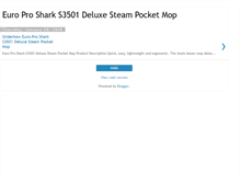 Tablet Screenshot of euro-pro-shark-s3501-deluxe-steam.blogspot.com