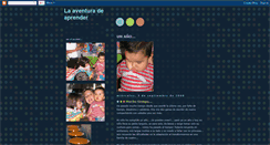 Desktop Screenshot of laaventuradeaprender.blogspot.com