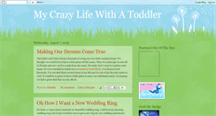 Desktop Screenshot of mycrazylifewithatoddler.blogspot.com