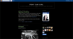 Desktop Screenshot of ponycargirl.blogspot.com