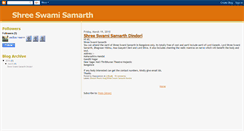 Desktop Screenshot of dindorishreeswamisamarth.blogspot.com