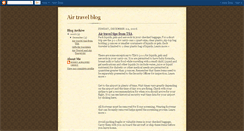 Desktop Screenshot of air-travel-kit.blogspot.com