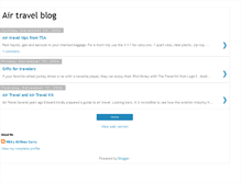 Tablet Screenshot of air-travel-kit.blogspot.com